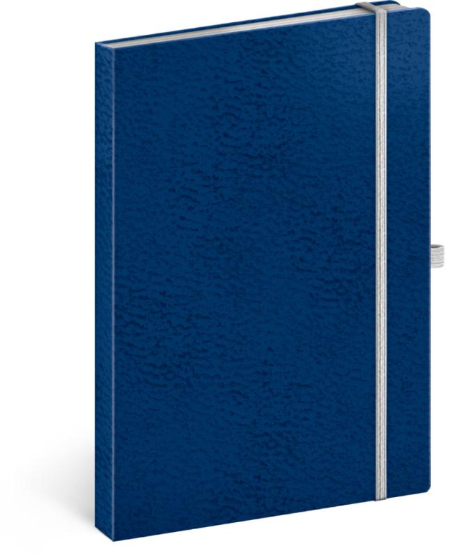 NOTIQUE Notes Vivella Classic modrý/biely, linajkovaný, 15 x 21 cm