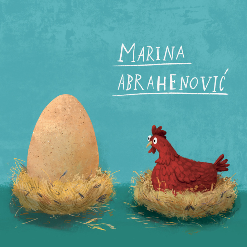 NOTIQUE Grid calendar Chicken Artists 2027, 30 x 30 cm 5