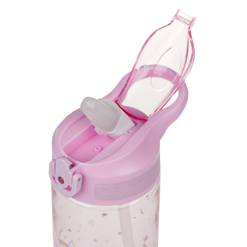 BAAGL Tritanová fľaša na nápoje so slamkou Rainbow Unicorn, 500 ml 3