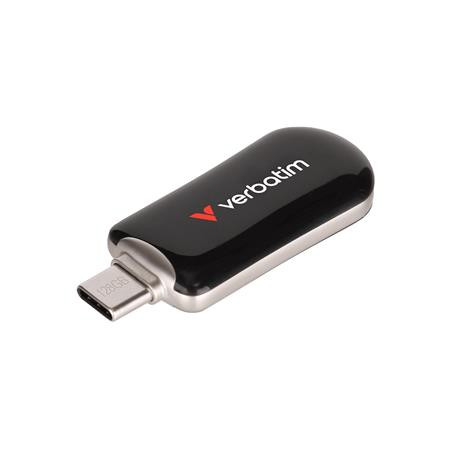 USB kľúč, 128GB, USB-C 3.2 Gen1, VERBATIM "Plectra", čierny 2
