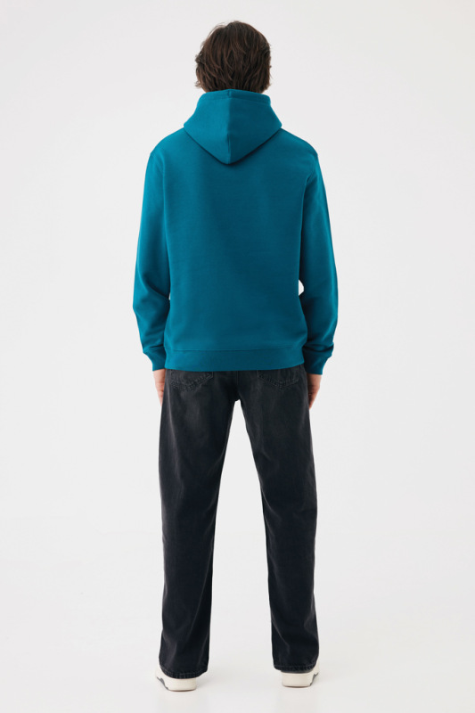 IQONIQ Joshua Unisex mikina s kapucňou z rec. bavlny dark teal XXXL 8