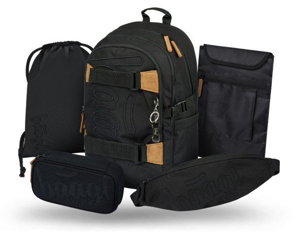 BAAGL SADA 5 Skate Darkness: batoh, peračník, vrecko, ľadvinka, obal na notebook