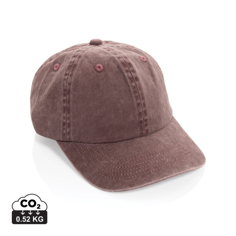 BEAU AWARE™ 6-panelová šiltovka z 270 gsm bavlneného twillu maroon
