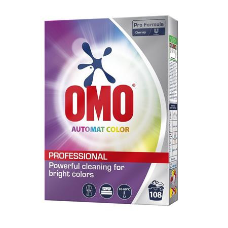 Prášok na pranie, 5,4 kg, OMO „Professional Automat Color“, na farebnú bielizeň