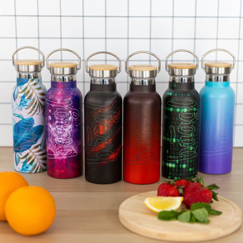 BAAGL Termofľaša s bambusovým viečkom Láva, 500 ml 5