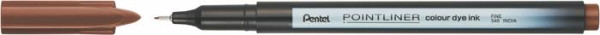 Liner, 0,4 mm, PENTEL "Pointliner", orechovo hnedý 1