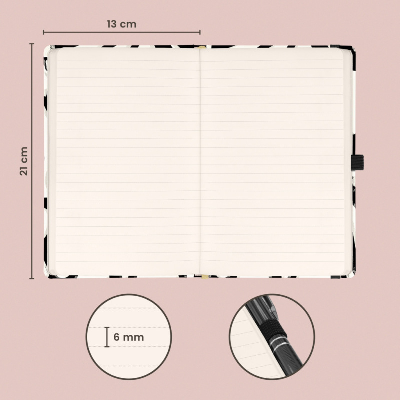 NOTIQUE Notes Abstrakt, linajkovaný, 13 x 21 cm 2