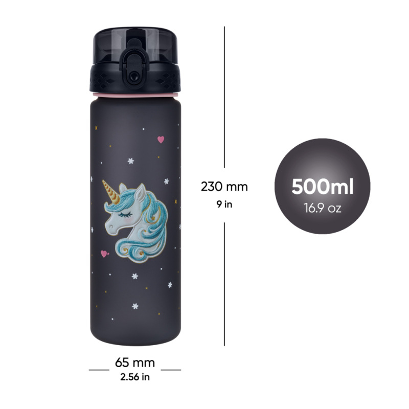 BAAGL Tritanová fľaša na nápoje Unicorn Gold, 500 ml 5