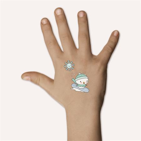 Tetovacie nálepky, 1 hárok, 76x120 mm, AVERY ZWECKFORM, "Z-Design No.54152", snehuliak 3