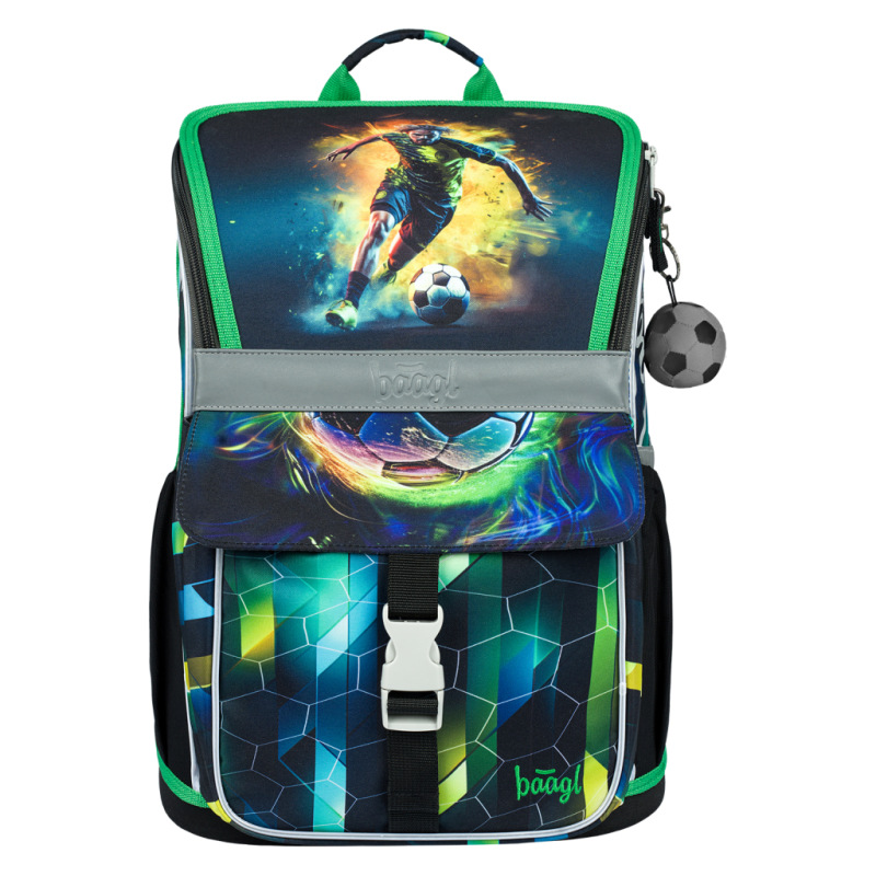 BAAGL SADA 5 Zippy Futbal Hráč: aktovka, peračník, vrecko, zástera, peňaženka 1