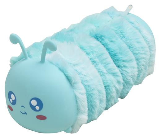 Peračník, na zips, kožušinovo-silikónový, EXACOMPTA "Caterpillar", mix farieb 4