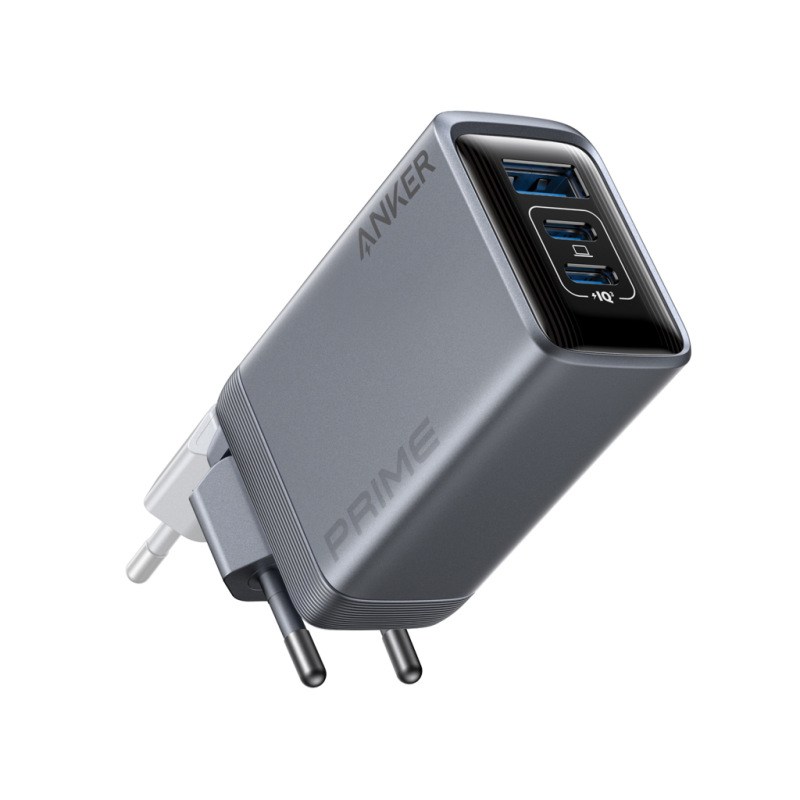 Anker Prime 100 W GaN nabíjačka s 3 portmi sivá 1