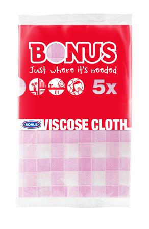 Utierka na umývanie riadu, viskóza, 5 ks, BONUS 2