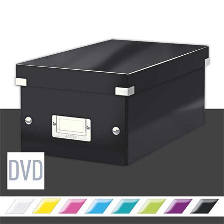 Úložná škatuľa na DVD, LEITZ "Click&Store", čierna