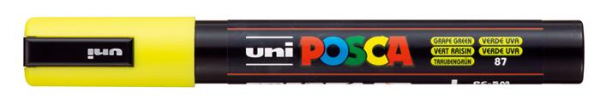 Dekoračný popisovač, 1,8-2,5 mm, UNI "Posca PC-5M", hroznovo zelený 1