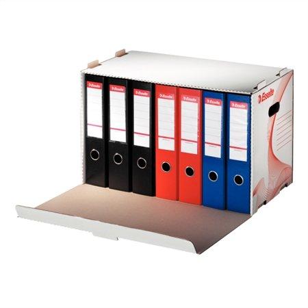 Archivačný kontajner na šanóny, kartón, s predným otváraním, ESSELTE "Standard", biela