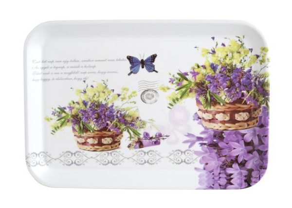 . Tácka, plastová, levenduľová, 34x23 cm 1
