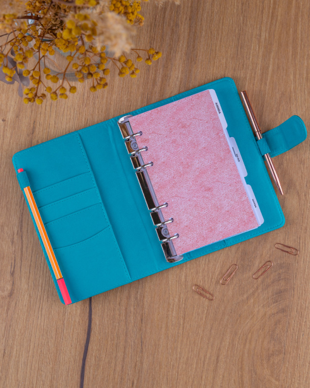 NOTIQUE Refill – Weekly Ring Bound Planner 2027, turquoise, 12,5 x 19 cm 3