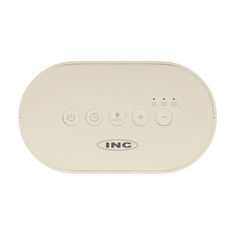 LumaRise RCS budík s bielym šumom z recyklovaného plastu béžová 11