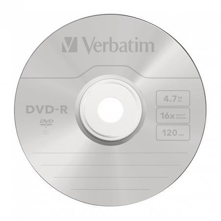 DVD-R disk, AZO, 4,7GB, 16x, 25 ks, cake box, VERBATIM