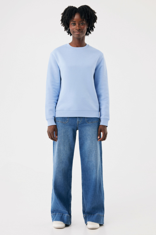 IQONIQ Toria Unisex mikina s okrúhl. výstrihom z rec. bavlny sky blue XXXL 6