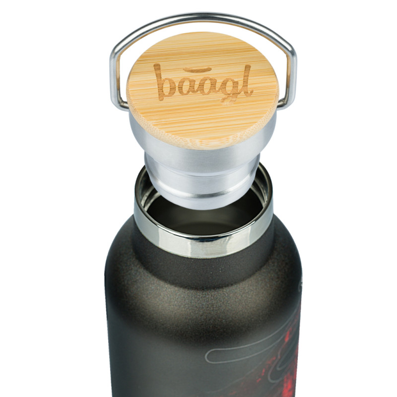 BAAGL Termofľaša s bambusovým viečkom Láva, 500 ml 2