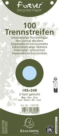 Rozraďovač, kartónový, 105x240 mm, EXACOMPTA, svetlomodrý 1