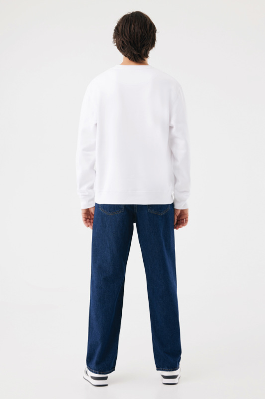 IQONIQ Toria Unisex mikina s okrúhl. výstrihom z rec. bavlny recycled white M 13