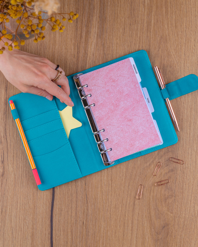 NOTIQUE Refill – Weekly Ring Bound Planner 2027, turquoise, 12,5 x 19 cm 4
