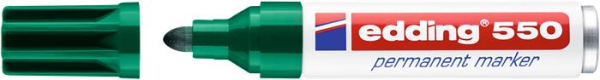 Permanentný popisovač, 3-4 mm, EDDING "550", zelený 2