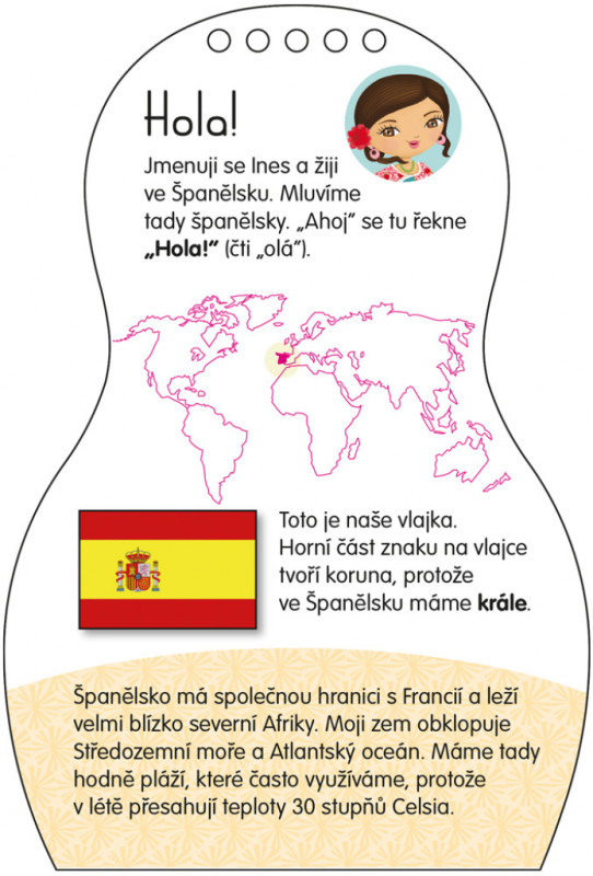 Obliekame španielske bábiky INES – Maľovanky 3