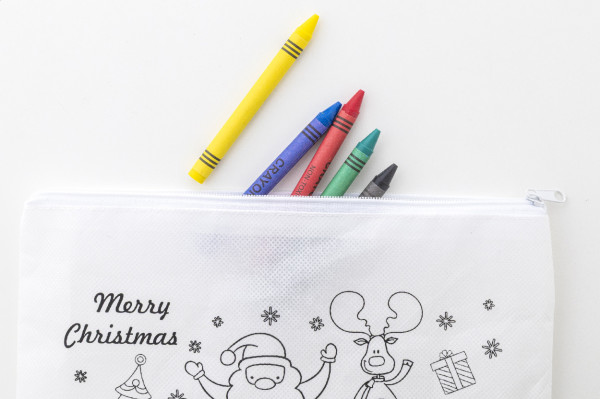 Julfar Draw vianočné puzdro na pastelky na vyfarbenie 2