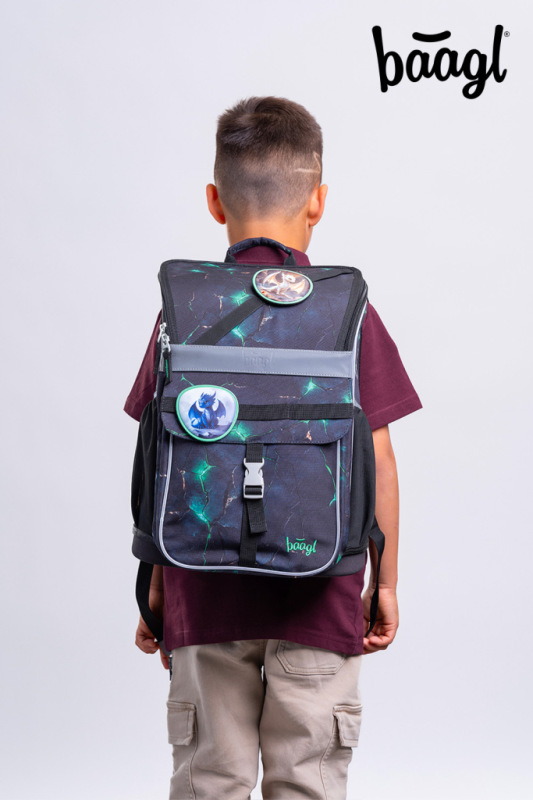 BAAGL Školská aktovka Zippy Draci 13