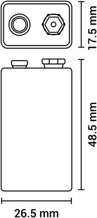 Batéria, 9V, 1 ks, (zinko-uhlíková), zmršťovacia fólia, AGFAPHOTO "Heavy Duty". 1