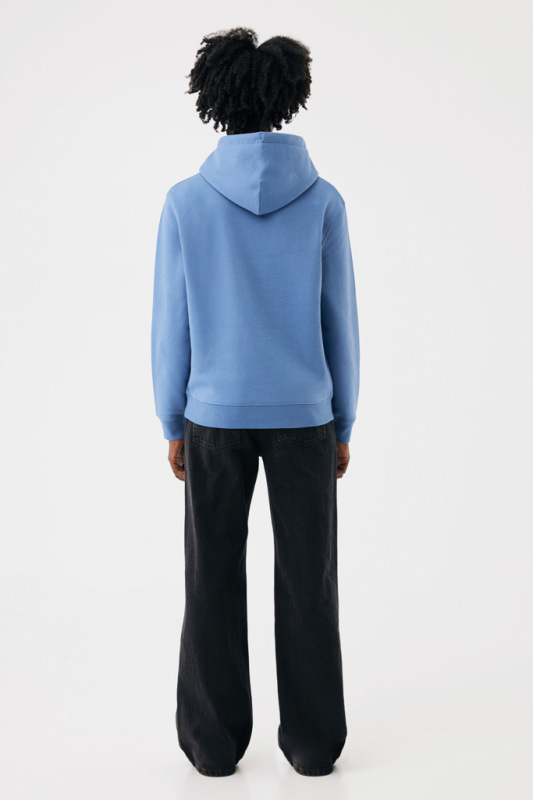 IQONIQ Joshua Unisex mikina s kapucňou z rec. bavlny moon blue L 8