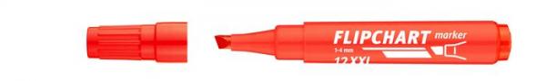 Popisovač na flipchartové tabule,  1-4 mm, zrezaný hrot, ICO "Artip 12 XXL", červený