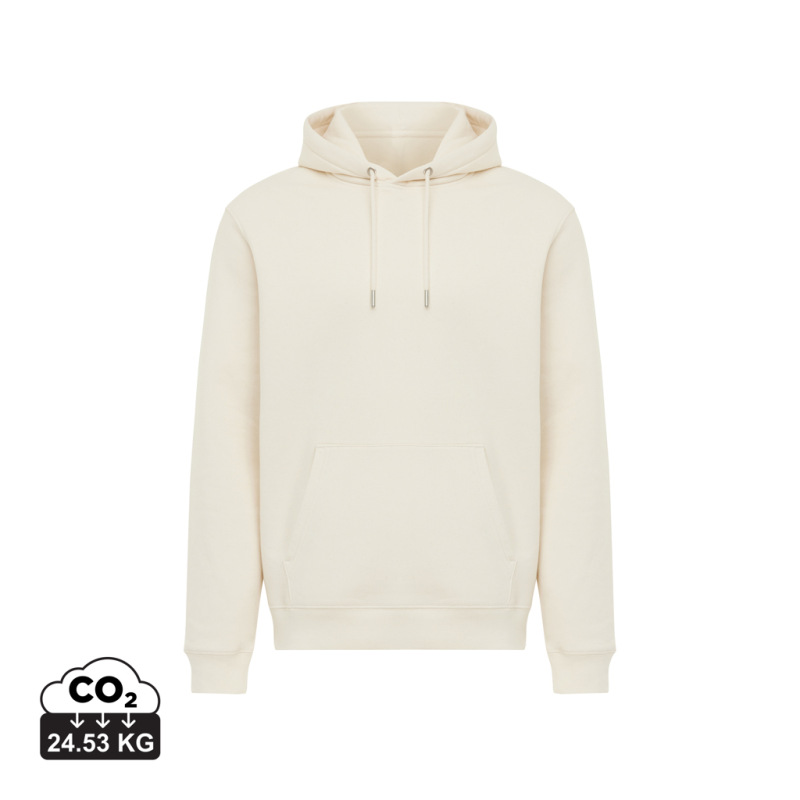 IQONIQ Joshua Unisex mikina s kapucňou z rec. bavlny natural raw XS