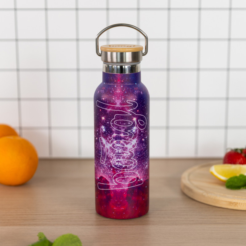 BAAGL Termofľaša s bambusovým viečkom Galaxy, 500 ml 4