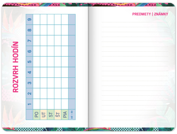 Školský diár Fresh (september 2023 – december 2024), 9,8 × 14,5 cm 9