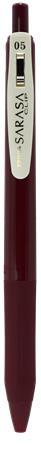 Gélové pero, 0,33 mm, stláčací mechanizmus, ZEBRA "Sarasa Clip Vintage", tmavočervené 1