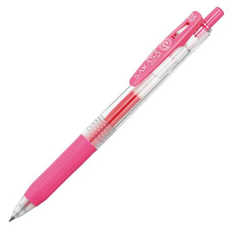 Gélové pero, 0,33 mm, stláčací mechanizmus, ZEBRA "Sarasa Clip", ružové 1