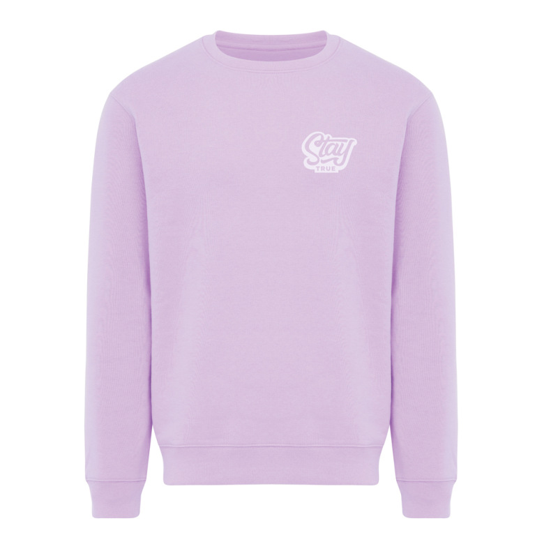 IQONIQ Toria Unisex mikina s okrúhl. výstrihom z rec. bavlny lavender S 4