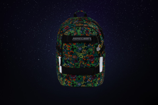 BAAGL Školský batoh Skate Minecraft Chaos 10