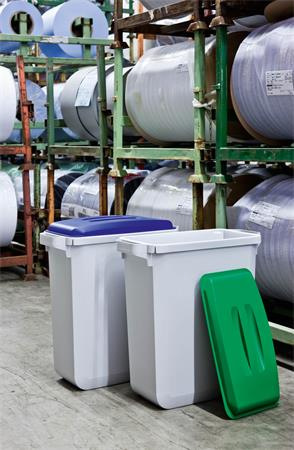 Poklop pre 60 l odpadkový kôš, plast, DURABLE "Durabin®", zelený 6