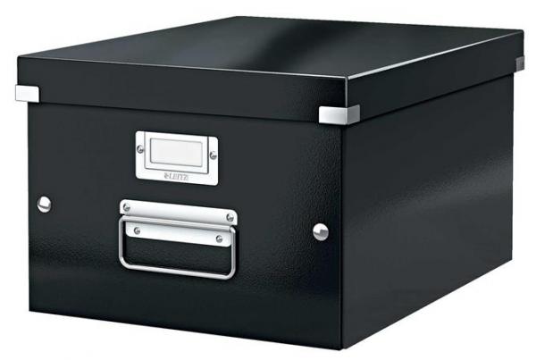 Odkladací box, A4, LEITZ "Click&Store", čierna