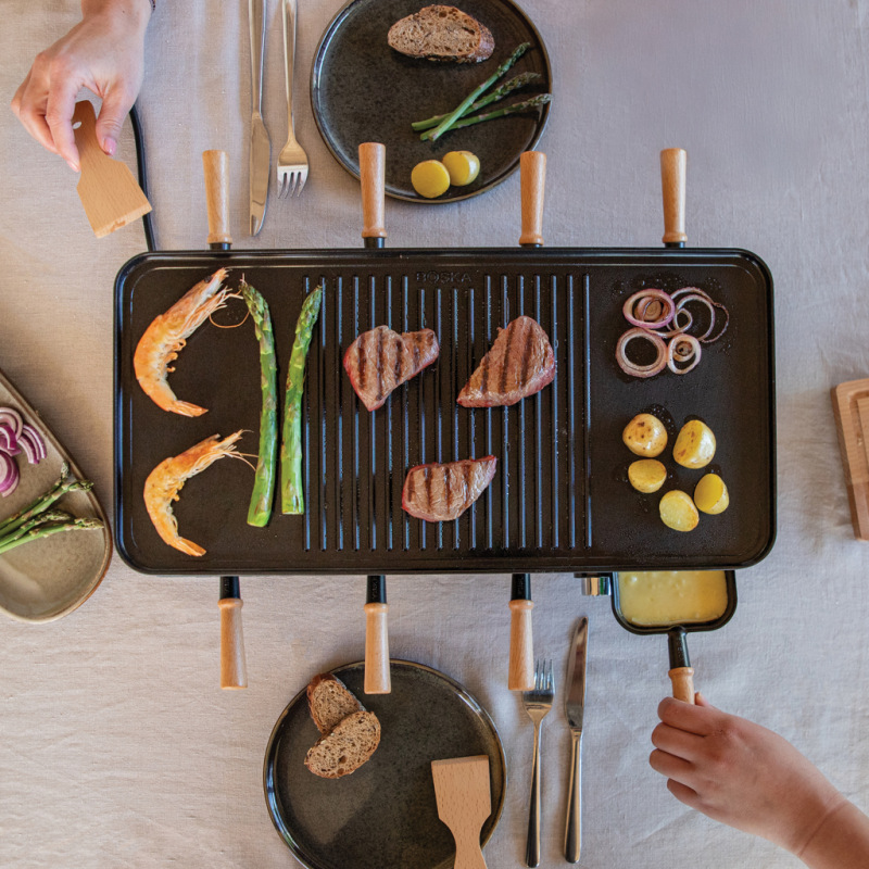 BOSKA Raclette Gourmet Party pre 8 osôb čierna 5