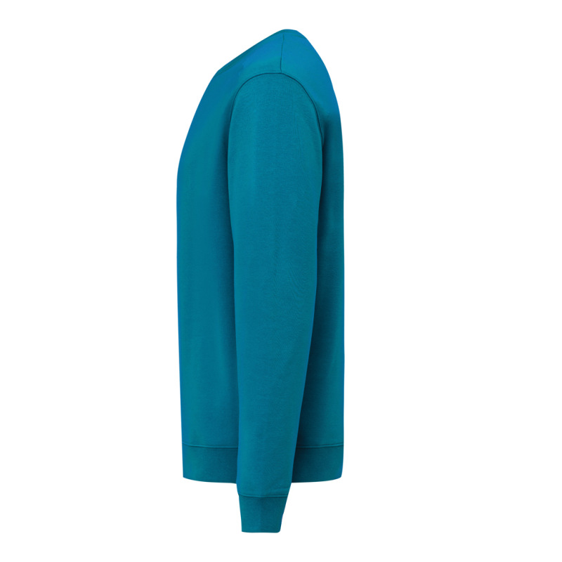 IQONIQ Toria Unisex mikina s okrúhl. výstrihom z rec. bavlny dark teal L 3