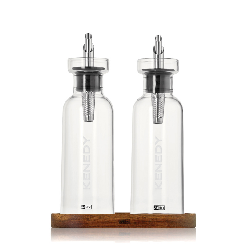 AdHoc Menage AromaPour Set na nalievanie oleja a octu 300 ml priehľadné 5