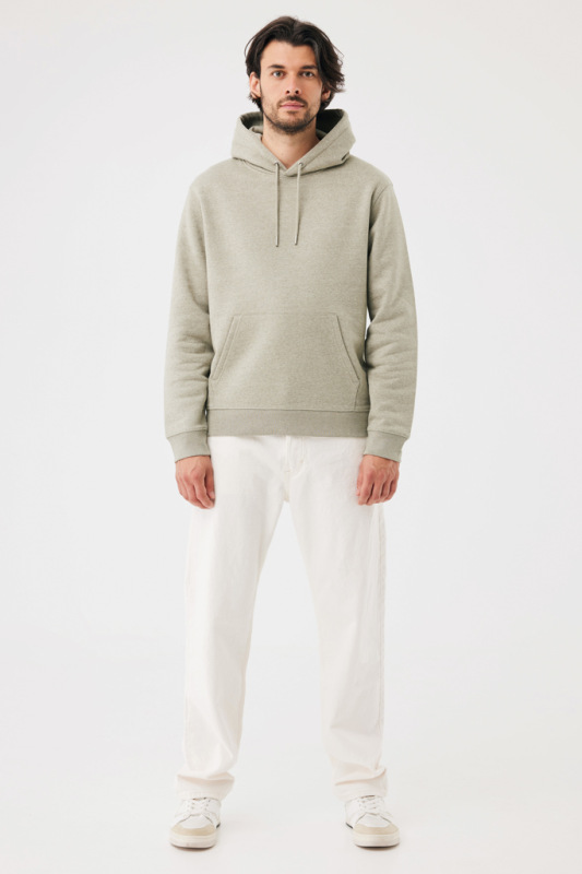 IQONIQ Joshua Unisex mikina s kapucňou z rec. bavlny light heather green XXL 12