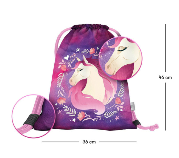 BAAGL SADA 3 Zippy Plus Kôň: aktovka, peračník, vrecko 11
